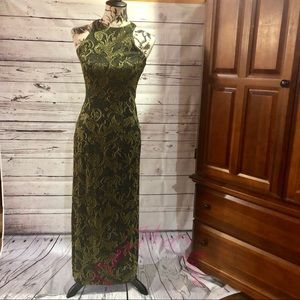 Black and Gold straight line Dress